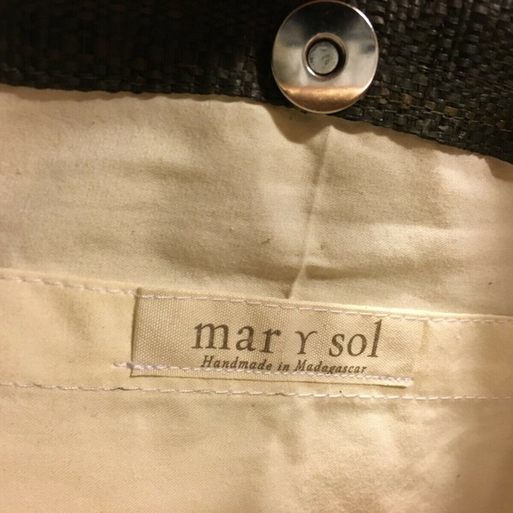 Mar Y Sol Women’s Flower Raffia Tote Bag Purse - Picture 4 of 5